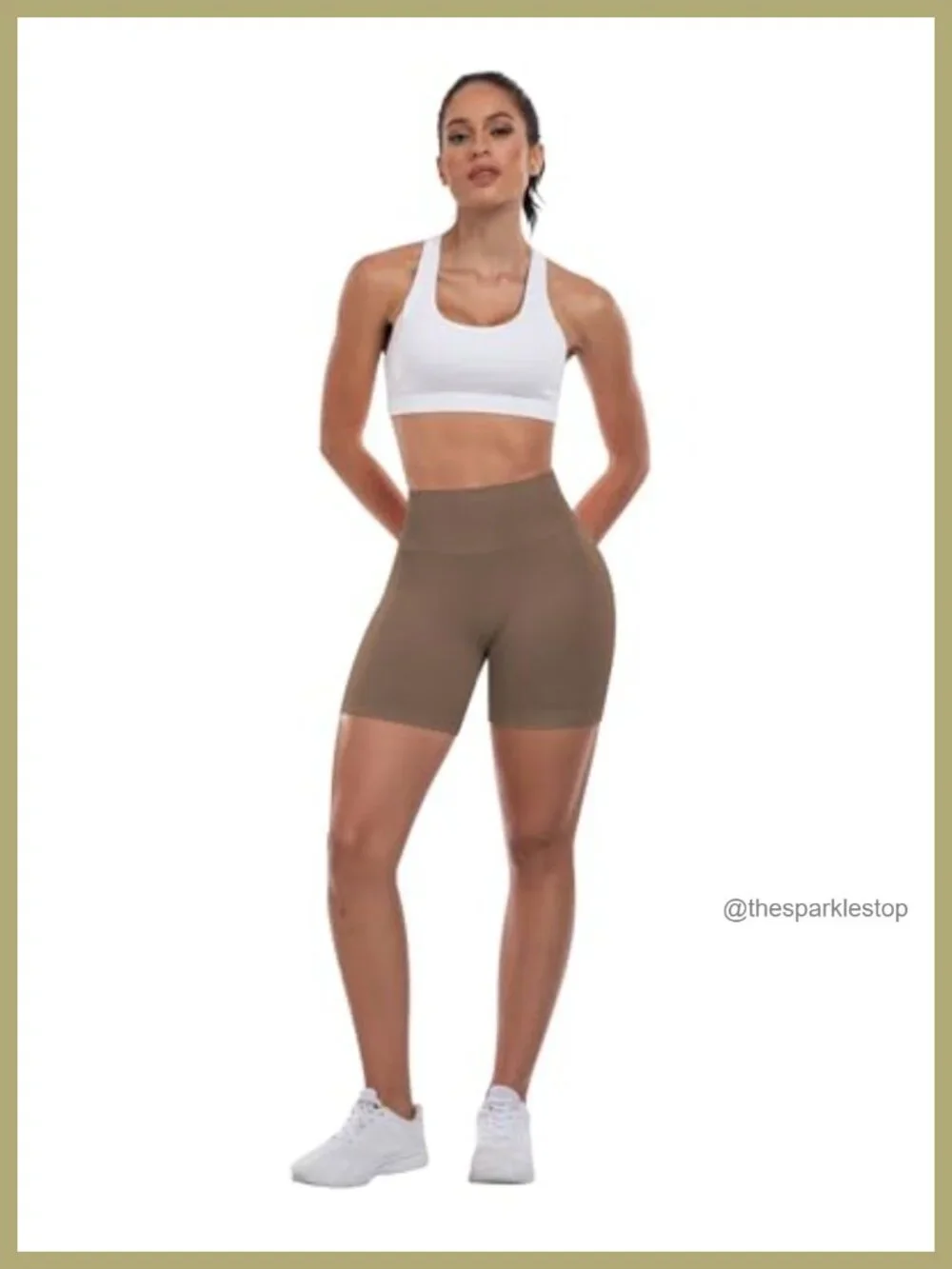 High Waisted Seamless Scrunch Butt Lifting Workout Shorts